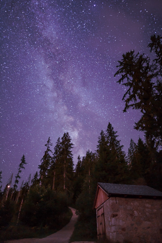 Berchtesgaden National Park, Milky Way above the Wimbachgries