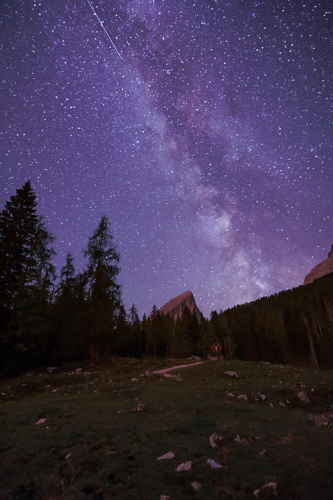 Berchtesgaden National Park, Milky Way above the Wimbachgries