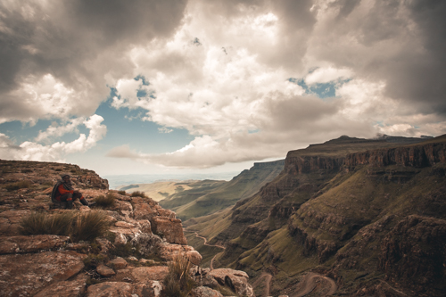 Lesotho shepherds, Sani Pass